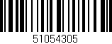 Código de barras (EAN, GTIN, SKU, ISBN): '51054305'