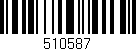 Código de barras (EAN, GTIN, SKU, ISBN): '510587'