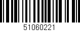 Código de barras (EAN, GTIN, SKU, ISBN): '51060221'
