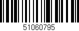 Código de barras (EAN, GTIN, SKU, ISBN): '51060795'