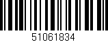 Código de barras (EAN, GTIN, SKU, ISBN): '51061834'