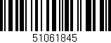 Código de barras (EAN, GTIN, SKU, ISBN): '51061845'