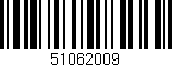 Código de barras (EAN, GTIN, SKU, ISBN): '51062009'