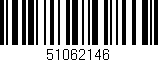 Código de barras (EAN, GTIN, SKU, ISBN): '51062146'