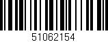 Código de barras (EAN, GTIN, SKU, ISBN): '51062154'
