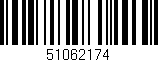 Código de barras (EAN, GTIN, SKU, ISBN): '51062174'