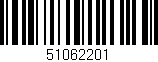 Código de barras (EAN, GTIN, SKU, ISBN): '51062201'