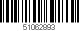 Código de barras (EAN, GTIN, SKU, ISBN): '51062893'