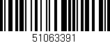 Código de barras (EAN, GTIN, SKU, ISBN): '51063391'