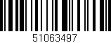 Código de barras (EAN, GTIN, SKU, ISBN): '51063497'