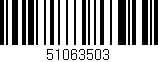 Código de barras (EAN, GTIN, SKU, ISBN): '51063503'