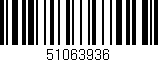 Código de barras (EAN, GTIN, SKU, ISBN): '51063936'