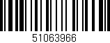 Código de barras (EAN, GTIN, SKU, ISBN): '51063966'