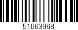 Código de barras (EAN, GTIN, SKU, ISBN): '51063968'