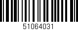 Código de barras (EAN, GTIN, SKU, ISBN): '51064031'