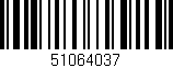 Código de barras (EAN, GTIN, SKU, ISBN): '51064037'