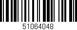 Código de barras (EAN, GTIN, SKU, ISBN): '51064048'