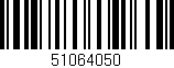Código de barras (EAN, GTIN, SKU, ISBN): '51064050'