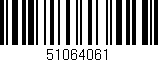 Código de barras (EAN, GTIN, SKU, ISBN): '51064061'