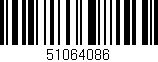 Código de barras (EAN, GTIN, SKU, ISBN): '51064086'