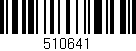 Código de barras (EAN, GTIN, SKU, ISBN): '510641'