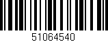 Código de barras (EAN, GTIN, SKU, ISBN): '51064540'