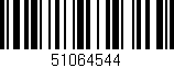 Código de barras (EAN, GTIN, SKU, ISBN): '51064544'