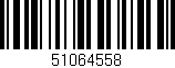 Código de barras (EAN, GTIN, SKU, ISBN): '51064558'