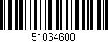 Código de barras (EAN, GTIN, SKU, ISBN): '51064608'
