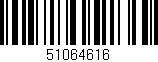 Código de barras (EAN, GTIN, SKU, ISBN): '51064616'