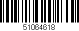 Código de barras (EAN, GTIN, SKU, ISBN): '51064618'