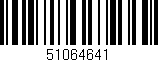 Código de barras (EAN, GTIN, SKU, ISBN): '51064641'