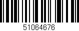 Código de barras (EAN, GTIN, SKU, ISBN): '51064676'