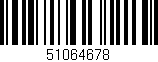Código de barras (EAN, GTIN, SKU, ISBN): '51064678'