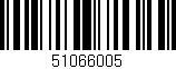 Código de barras (EAN, GTIN, SKU, ISBN): '51066005'