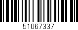 Código de barras (EAN, GTIN, SKU, ISBN): '51067337'