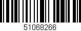 Código de barras (EAN, GTIN, SKU, ISBN): '51068266'