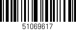 Código de barras (EAN, GTIN, SKU, ISBN): '51069617'