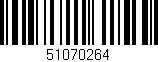 Código de barras (EAN, GTIN, SKU, ISBN): '51070264'