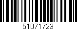 Código de barras (EAN, GTIN, SKU, ISBN): '51071723'