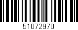 Código de barras (EAN, GTIN, SKU, ISBN): '51072970'