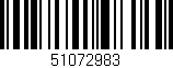Código de barras (EAN, GTIN, SKU, ISBN): '51072983'