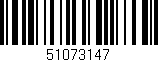 Código de barras (EAN, GTIN, SKU, ISBN): '51073147'