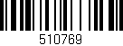 Código de barras (EAN, GTIN, SKU, ISBN): '510769'