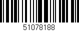 Código de barras (EAN, GTIN, SKU, ISBN): '51078188'