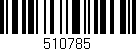 Código de barras (EAN, GTIN, SKU, ISBN): '510785'