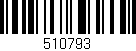 Código de barras (EAN, GTIN, SKU, ISBN): '510793'
