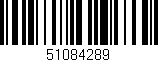 Código de barras (EAN, GTIN, SKU, ISBN): '51084289'