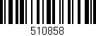Código de barras (EAN, GTIN, SKU, ISBN): '510858'