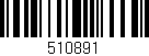 Código de barras (EAN, GTIN, SKU, ISBN): '510891'